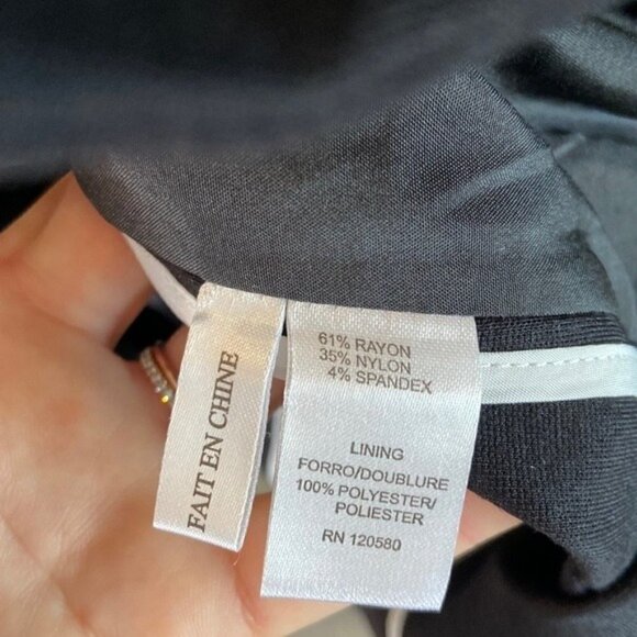 Amanda & Chelsea NWT Black One Button Ponte Knit Topper Blazer Size 2X MSRP $180 - Picture 10 of 13